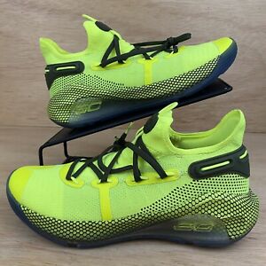 Under Armour Curry VI ‘Coy Fish’ Mens Sz 9 Neon Basketball Shoes RARE NEW