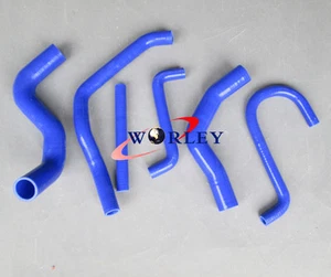BLUE For Ford Falcon EF EL 4.0L 6 cyl Fairmont NF NL XR6 Silicone Radiator Hose - Picture 1 of 4