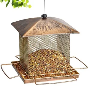 Bird Feeder for Outdoor Hanging,Heavy Duty Metal Squirrel Proof Wild Bird Feeder - Picture 1 of 7