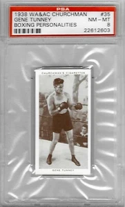 1938 Churchman Boxing #35 - Gene TUNNEY - PSA 8+++ HOF - Picture 1 of 1