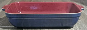 Denby Harlekin Lasagne 13 1/4" rot blau - Bild 1 von 2