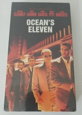 Ocean's Eleven - 2002 VHS - Red Warner Bros. Watermark (WHV) - New Sealed - Image 1 of 3