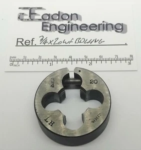 3/4" x 20TPI WF (Whitworth Form) Left Hand Button Die, HSS. - Picture 1 of 2