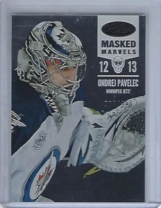 2012-13 Certified #111 Ondrej Pavelec Masked Marvels 905/999  - Picture 1 of 2