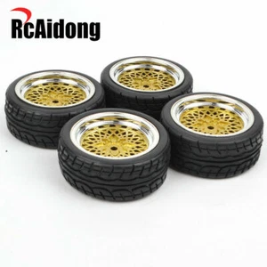 TT02 Rc Vehicle Wheels Drift Tires 12mm Hex Wheel for Tamiya TT01 HSP HPI TT-02R - Picture 1 of 7