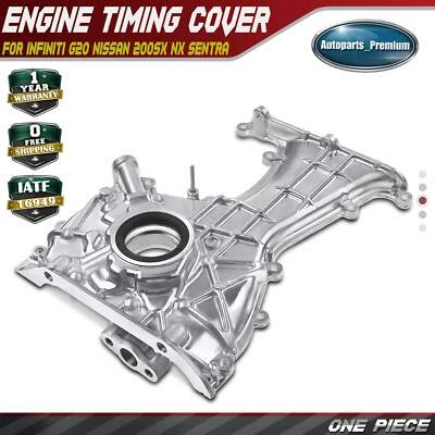 Engine Timing Cover w/ Oil Pump for Infiniti G20 Nissan Sentra 200SX 2.0L DOHC - Image 1 of 4