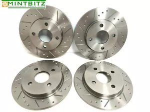 DISCHI FRENO FOSSETTE E SCANALATI ANTERIORI POSTERIORI FORD SIERRA RS COSWORTH 2WD - Foto 1 di 8