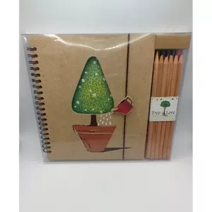 Lápices de colores con cuaderno de bocetos bloc de bocetos dibujo arte regalos para artistas jardinero - Imagen 1 de 4