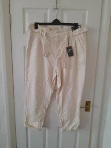Denim Co Cream Plus Size Women Jeans Paperbag Waist Size 20 - Picture 1 of 8