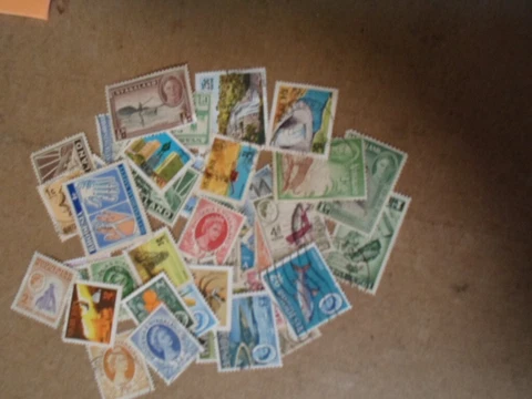 Collection lot 40 different stamps of Rhodesia and/or Nyasaland Cover