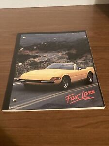 Vintage Notebook 1992 JohnLamm Fast lane Sports Car