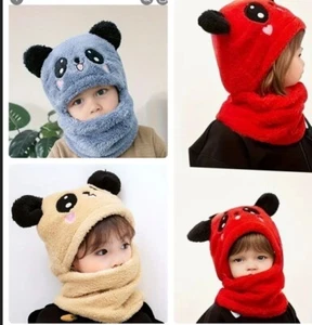 New Children's Cartoon Animal Bear Winter Hat,3colors Available - Picture 1 of 4