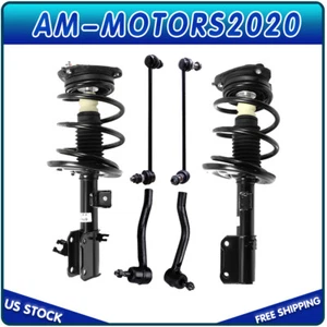 For 2007-2013 Nissan Altima Front Struts w/ Coil Spring Sway Bars Outer Tierod - Picture 1 of 9