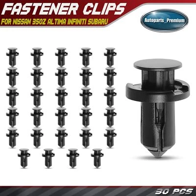 Sujetador de retención protector contra salpicaduras de clip de nailon de 10 mm 30 piezas para Nissan INFINITI Subaru Foto 1 de 4