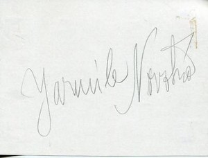 JARMILA NOVOTNA SILENT MOVIE ACTRESS IN THE GREAT CARUSO SIGNED PAGE AUTOGRAPH