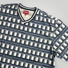 Supreme Checker Soccer Jersey Large Burgundy (includes Box Logo