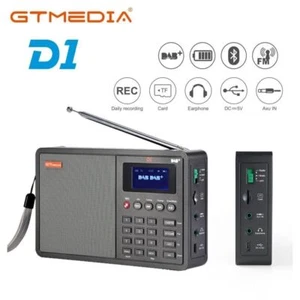 DAB+FM Radio Bluetooth TF REC AUX USB Alarm Clock 1.8'' LCD Digital Audio Player - Picture 1 of 12