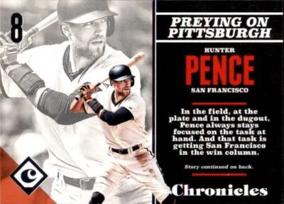 2017 Panini Chronicles #12 Hunter Pence San Francisco Giants - Image 1 of 2