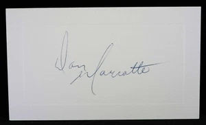 Don Marcotte Signed Autograph Index Note Card c. 1975 Bruins - Picture 1 of 2