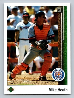 Mike Heath 1989 Upper Deck #654 Detroit Tigers Baseball Card - Image 1 of 2