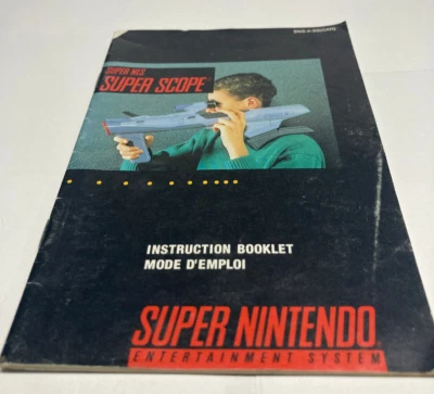 Super Nintendo-  Super Scope - Super Nintendo Snes - Original Instruction Manual - Image 1 of 2