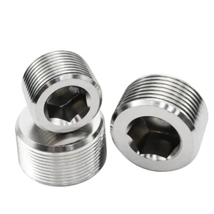 Stainless Steel Internal Hex Male Metric Blanking Plug M8 M10 M12 M14 M16 M20 - Picture 1 of 12