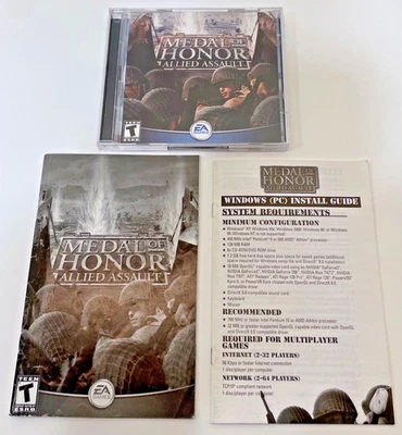 Medal of Honor: Allied Assault (PC, 2002) 2 CD Set with Jewel Case & Manual USED - Image 1 of 4