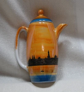 Ceramic Mini Teapot R. Terra EESTI Hand Painted Lustreware 2003 6 oz. - Picture 1 of 7