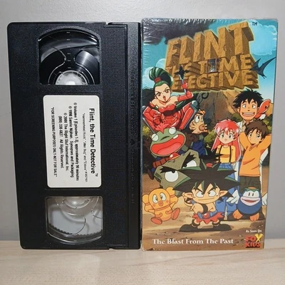 Flint The Time Detective Blast From the Past VHS SCREENER Fox Kids RARE Anime - Image 1 of 4