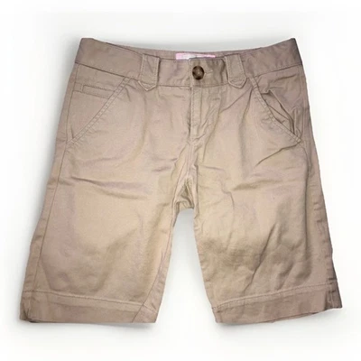 OLD NAVY Girl's Adjustable Waist Cotton Khaki Shorts  Sz.10 - Image 1 of 4