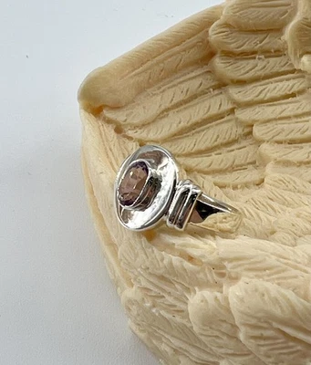 Anello in argento con pietra ametista argento 925 millesimo (22 CT) 4,29 g - Immagine 1 di 4