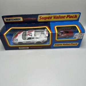 Vintage Matchbox Superkings Value Pack Ferrari 147 And Super GT KS904 New 1992 - Picture 1 of 7