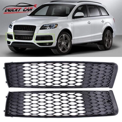 Par de cubiertas de marco de luz antiniebla de parachoques izquierda y derecha para Audi Q7 S-Line 2011-2015 Foto 1 de 4