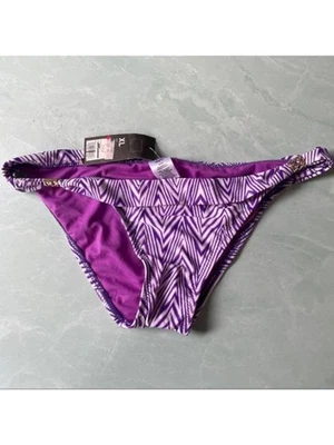MOSSIMO SUPPLY CO. Women's Purple Printed Bikini Swimsuit Bottom XL - Image 1 of 4