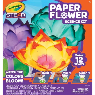 Kit Ciencia Flor Papel Crayola, Flores Cambiantes de Color, Regalo para Niños Edad 7 Foto 1 de 4
