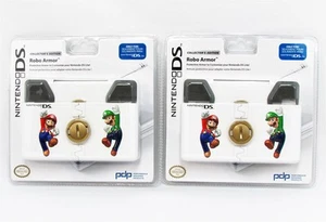 Menge 2 Mario & Luigi Nintendo DS Lite NDSL Robo Armor Hartschale Shell Skin - Bild 1 von 2