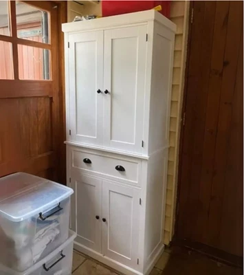 Large Kitchen Pantry Freestanding Cupboard Larder Tall Storage Cabinet Dresser - Image 1 of 4