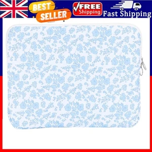 13 Inch Laptop Sleeve Quilted Laptop Bag Floral Laptop Carrying Case (blue M) . - Picture 1 of 5