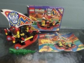 1994 LEGO 6256 Pirates: Islander Catamaran Complete + Instructions+Box