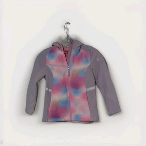 Free Country Girl's (Kids) Super Softshell Grey Tie Dye Jacket - Sizes M 7/8 - Picture 1 of 4