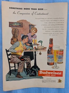 Anuncio impreso Budweiser vintage/anuncio impreso Ford - 1951 - DOS CARAS - Imagen 1 de 2