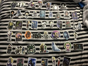 Tim Burton Aufkleber (zufällige 6er-Packung) Wasserkocher Saft Edward Schere Hand kostenloser Versand - Bild 1 von 6