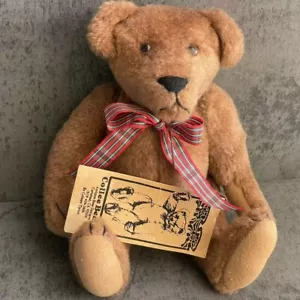 80s Collectible Handmade Artist Teddy Bear Baby Collee Bears 10" w/ Signed Tag - Picture 1 of 9