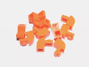 10x LEGO® Abschlussstein 1x2x1 1/3 abgerundet 6091 NEU Orange - Picture 1 of 1