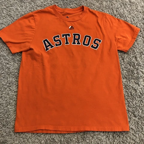 Houston Astros Shirt Adult XS Orange MLB Baseball Altuve Casual Mens 1079 Cover