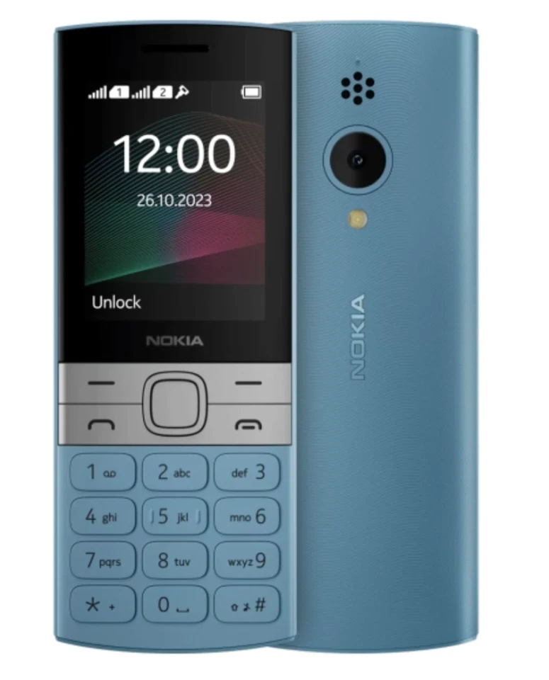 TELEFONO CELLULARE NOKIA 150 2023 RADIO FM 2 SIM TASTIERA FISICA FOTOCAMERA BLU - Immagine 1 di 1