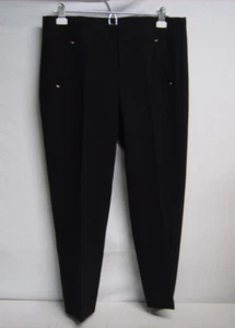 Chico Size 15 Black Dress Pants Rayon Stretch Flat Front Hiden Elastic Waist - Picture 1 of 6