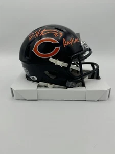 Devin Hester Signed Chicago Bears Mini Helmet ANYTIME INSC COA Hologram UM HOF - Picture 1 of 1