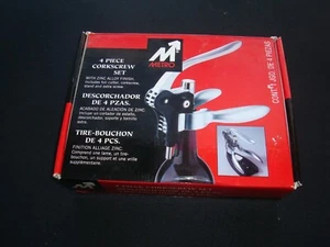 Metro 4-Piece Wine Corkscrew Set, Black- Pre-Owned - Picture 1 of 3