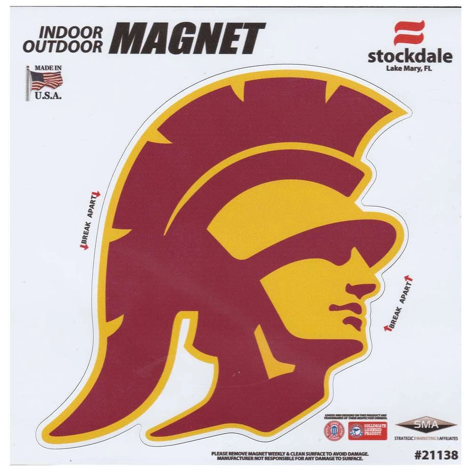 USC Trojans Die-Cut Magnet - 5" x 5" - Image 1 of 1
